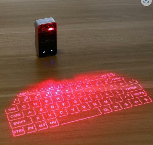 Teclado projetor a laser Bluetooth com função de mouse